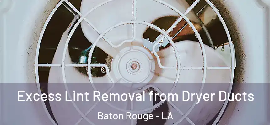 Excess Lint Removal from Dryer Ducts Baton Rouge - LA